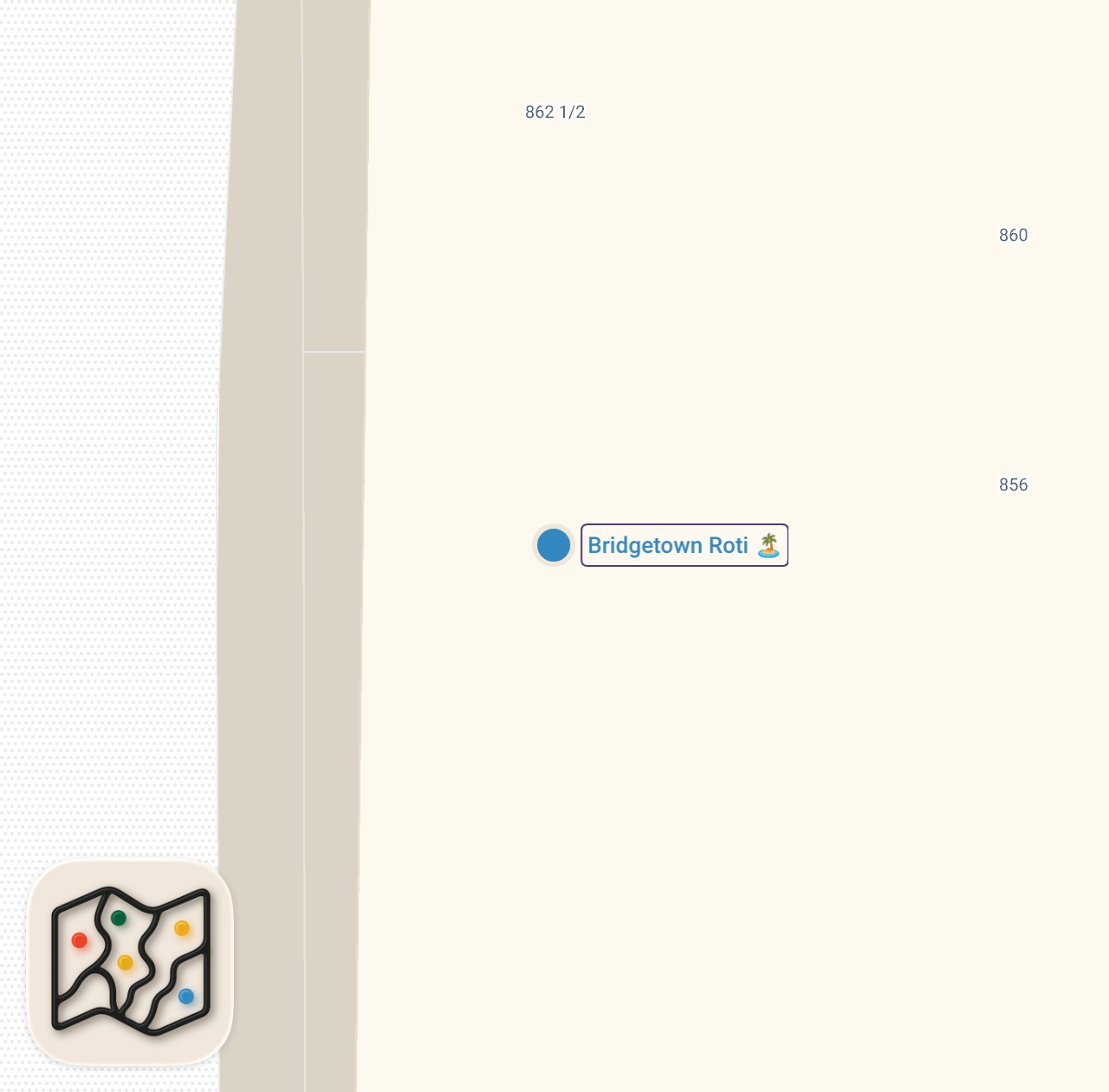 Map preview for How Red Pepper Goat Roti is Made with Chef Rashida Holmes - Plateworthy with Nyesha Arrington
