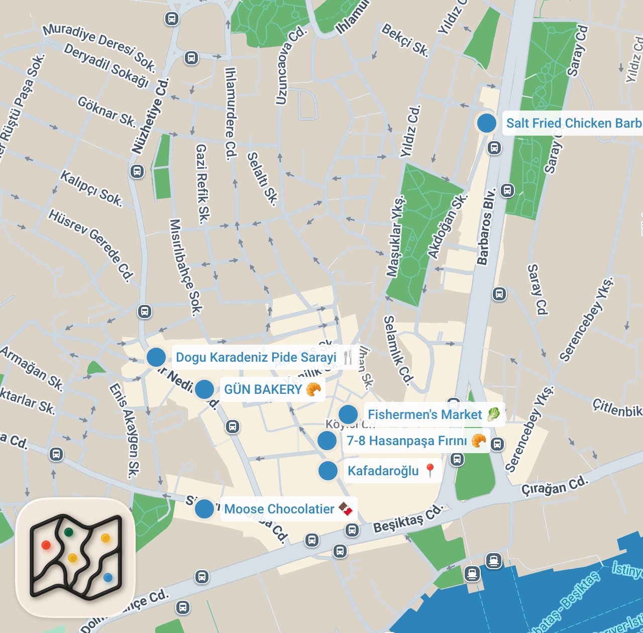 Map preview for Beşiktaş'ta Lezzet Avındayız! I Semtin en iyi lezzetleri tek videoda.