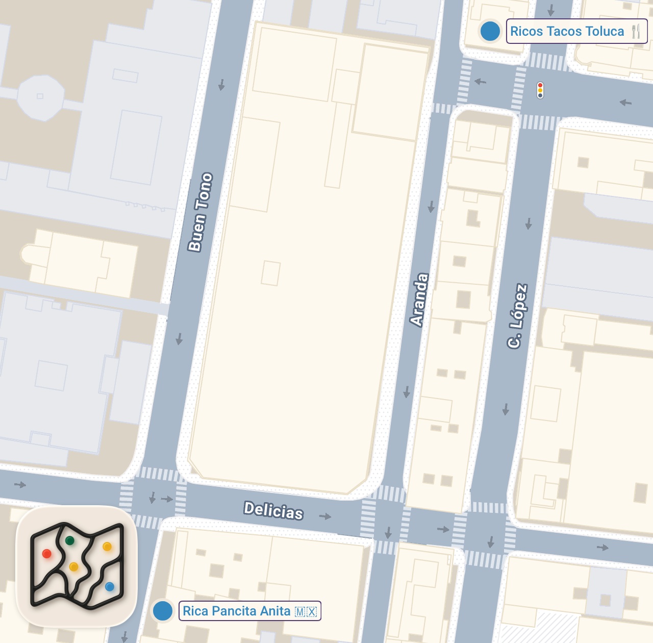Map of 2 spots from Mexican Street Food - The Most INSANE Tacos You’ve Never Heard Of!!