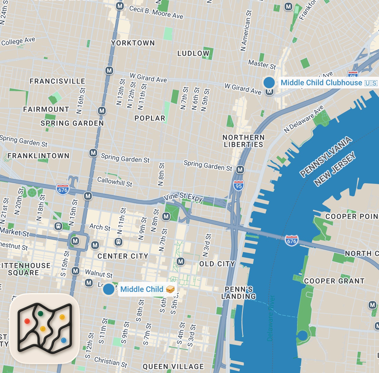 Map preview for This breakfast sandwich made my day! #philly #phillyfood #breakfastsandwich