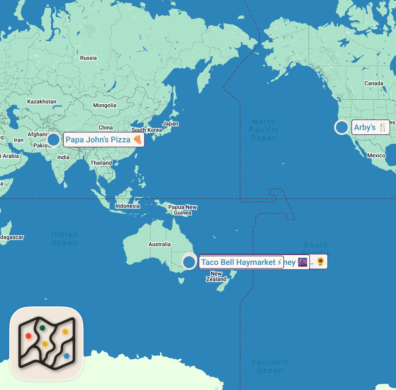 Map preview for Fast Food ADS vs. REAL Life Fast Food (EXPERIMENT)