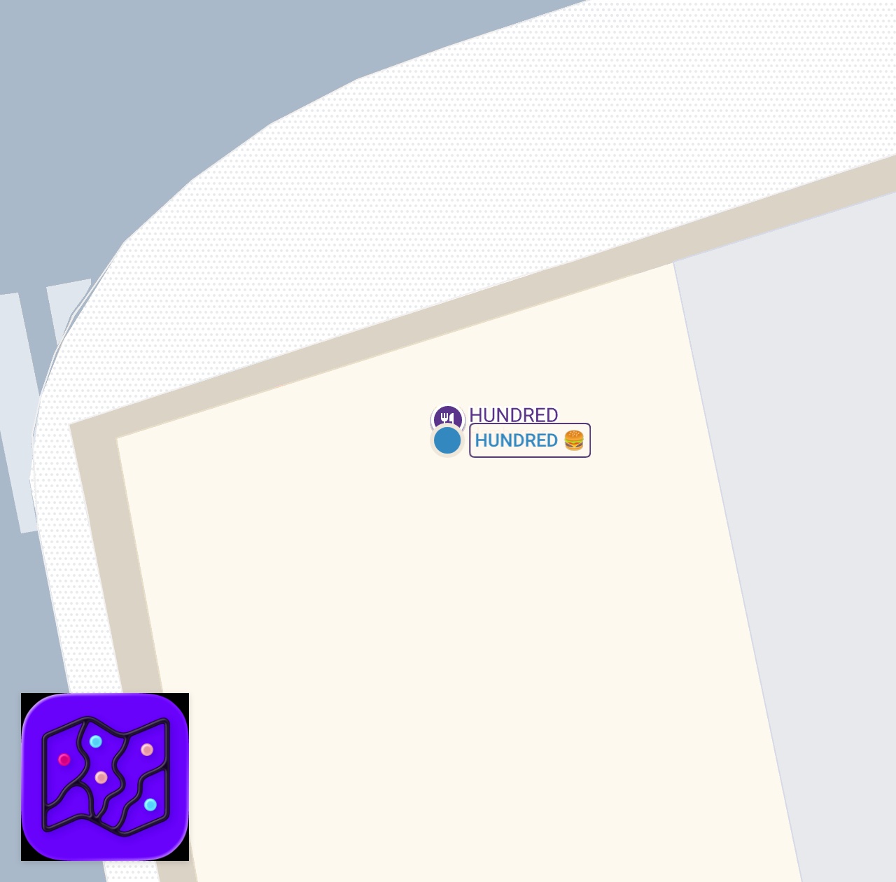 Map of 1 spots from The #1 Rated Burger in the World (3 time champion)
