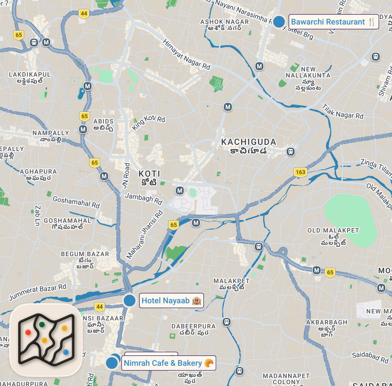 Map preview for Is this the BEST food city in INDIA? Indian street food tour of HYDERABAD, India