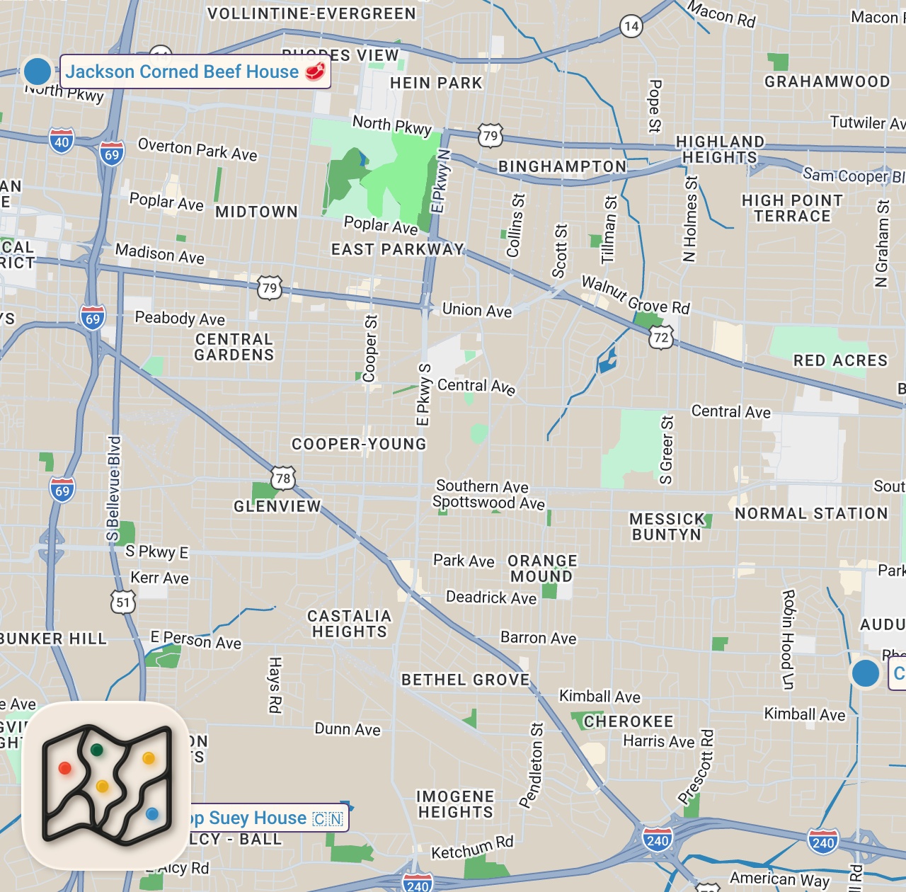 Map preview for Eating in The MOST Dangerous City in America For 24 Hours...