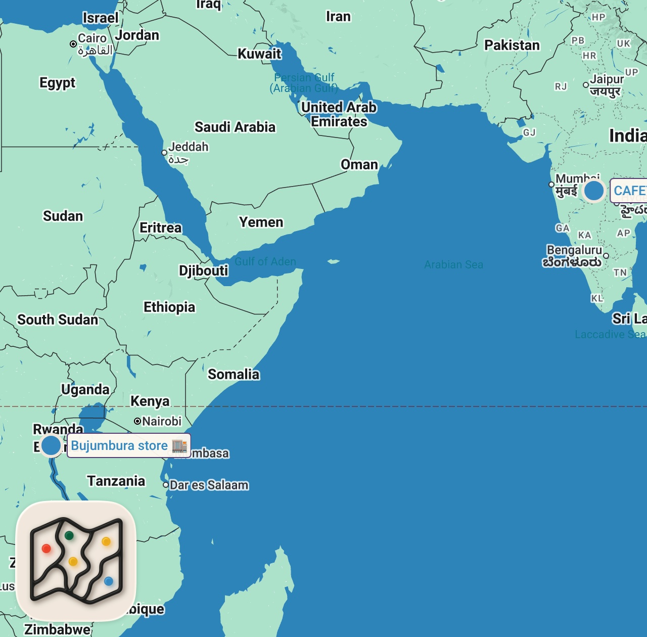 Map preview for Traveling To Burundi - Not What You Would Expect In Bujumbura 🇧🇮