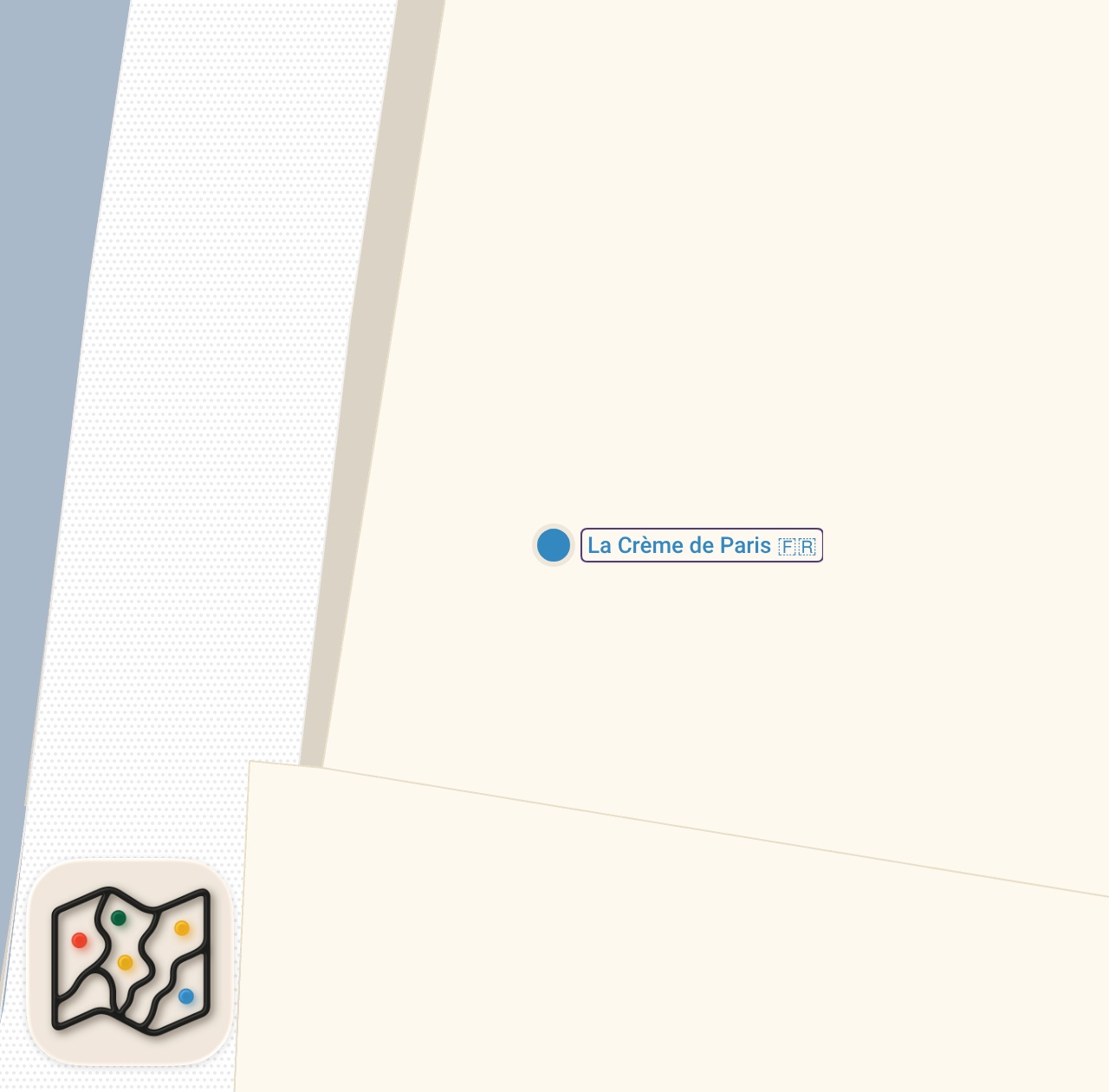 Map of 1 spots from A cozy dinner in Paris' 18th arrondissement