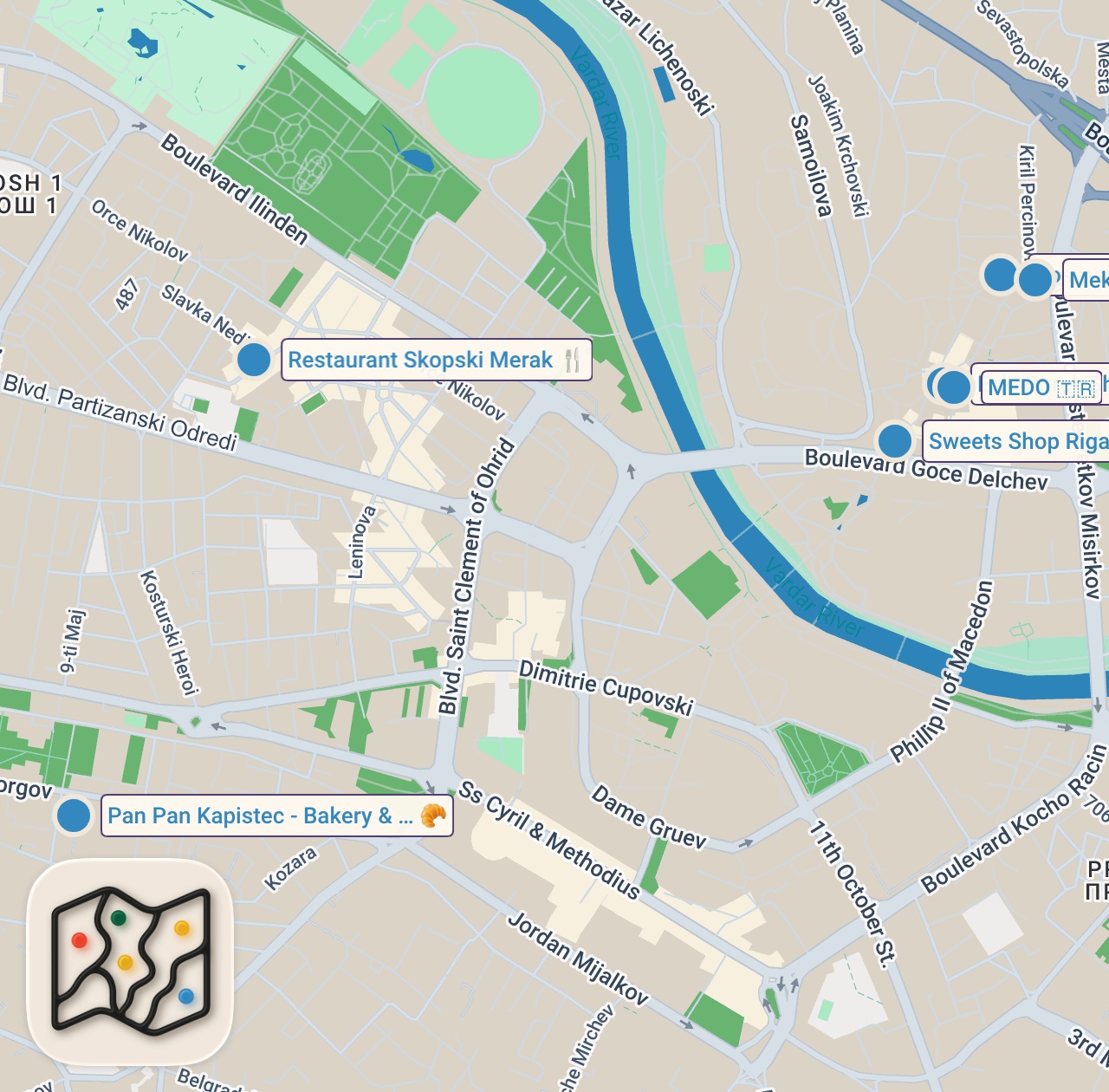 Map preview for MAKEDONYA’DA BİR GÜNDE NE YENİR!!!