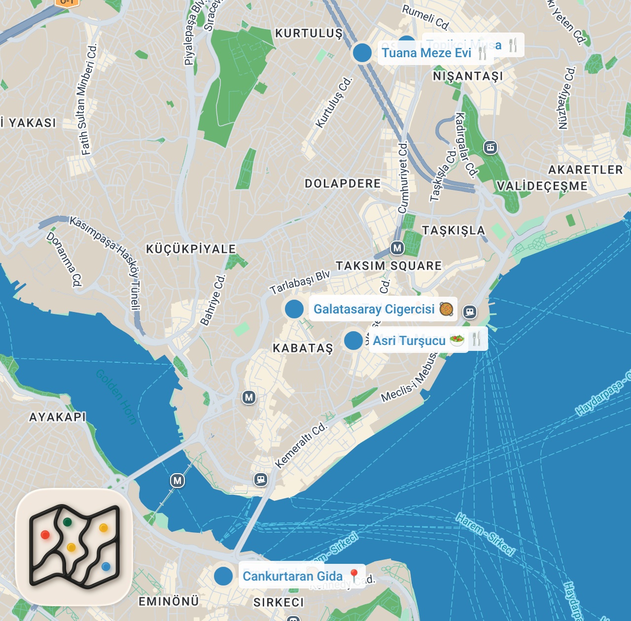Map preview for Şehrin en iyi meze, peynir ve şarküteri ürünleri I Misafir için alışveriş yaptık!
