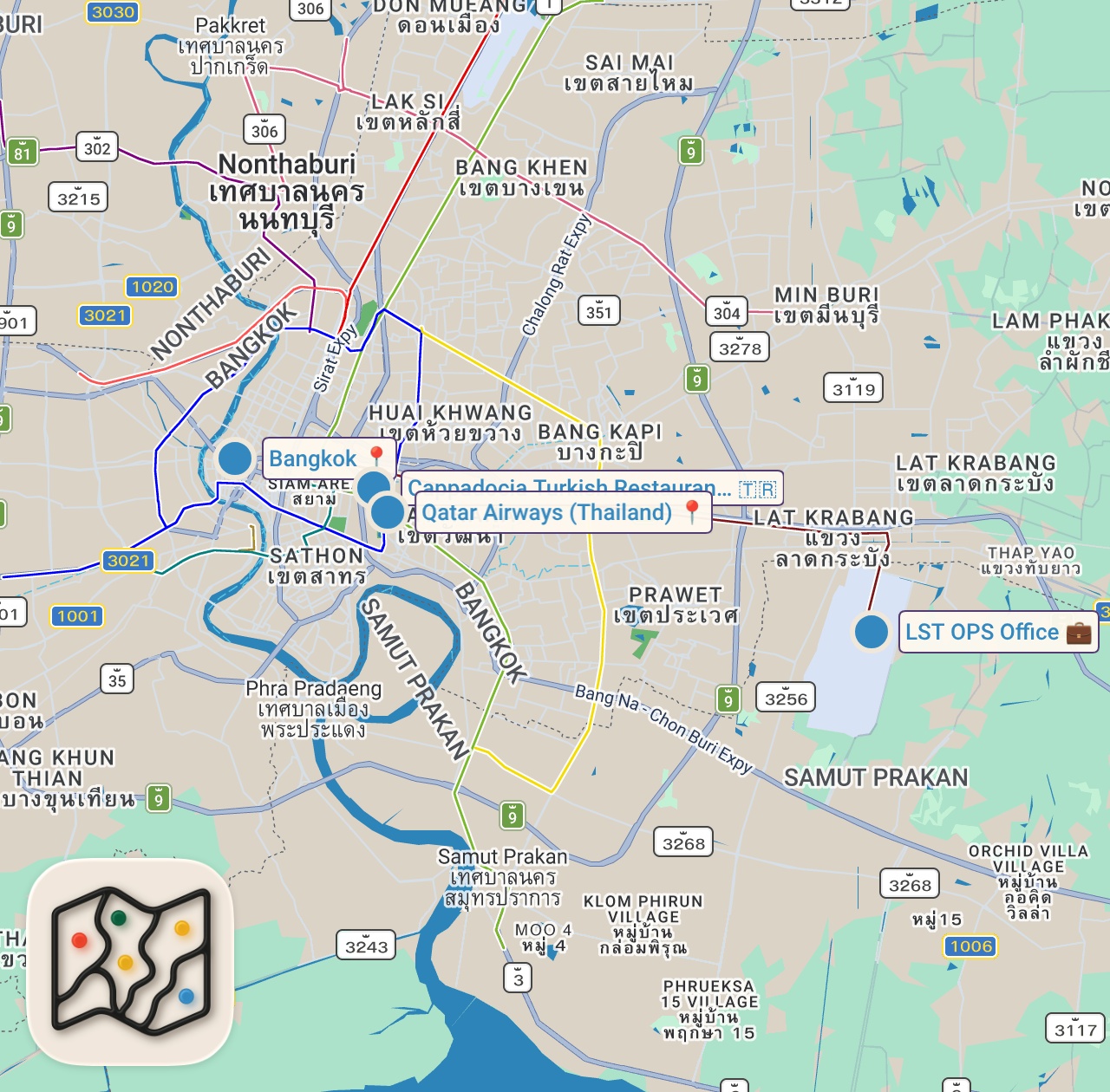 Map of 4 spots from ارخص سفر خارج المغرب 🌍🛩 ✅️ كيفاش تسافر باقل التكاليف؟⬅️ معلومات مهما