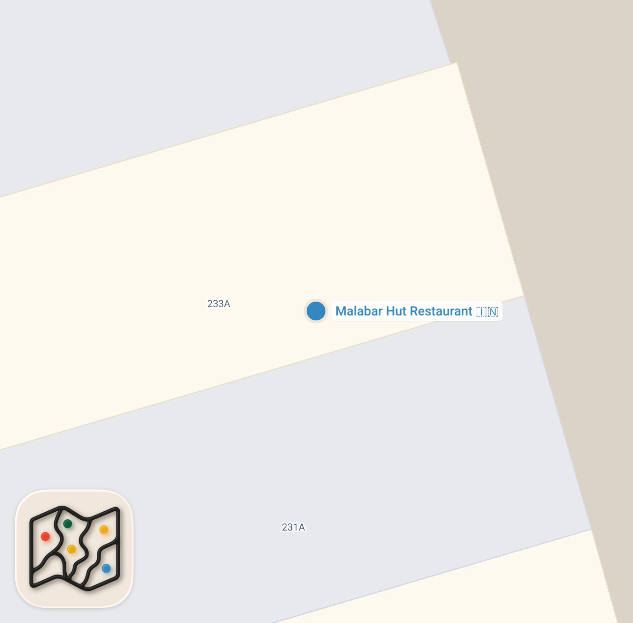 Map preview for MALABAR HUT IN EAST HAM #food #kerala #southindianfood #halal #london