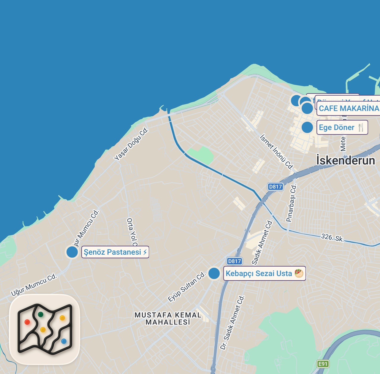 Map of 6 spots from 3 SAATTE 6000 TL SERİSİ!!!