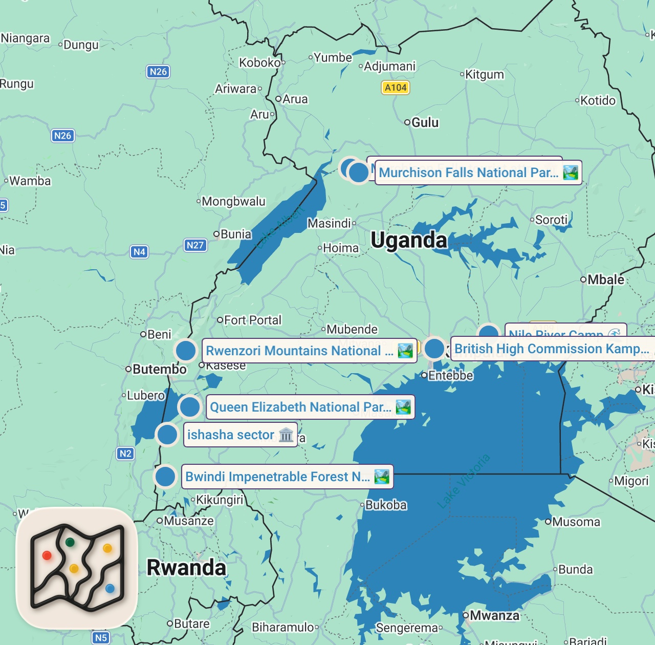 Map preview for Saving 3 Days Of This Young Boy In The Most Touristic Market in Kampala, Uganda 🇺🇬