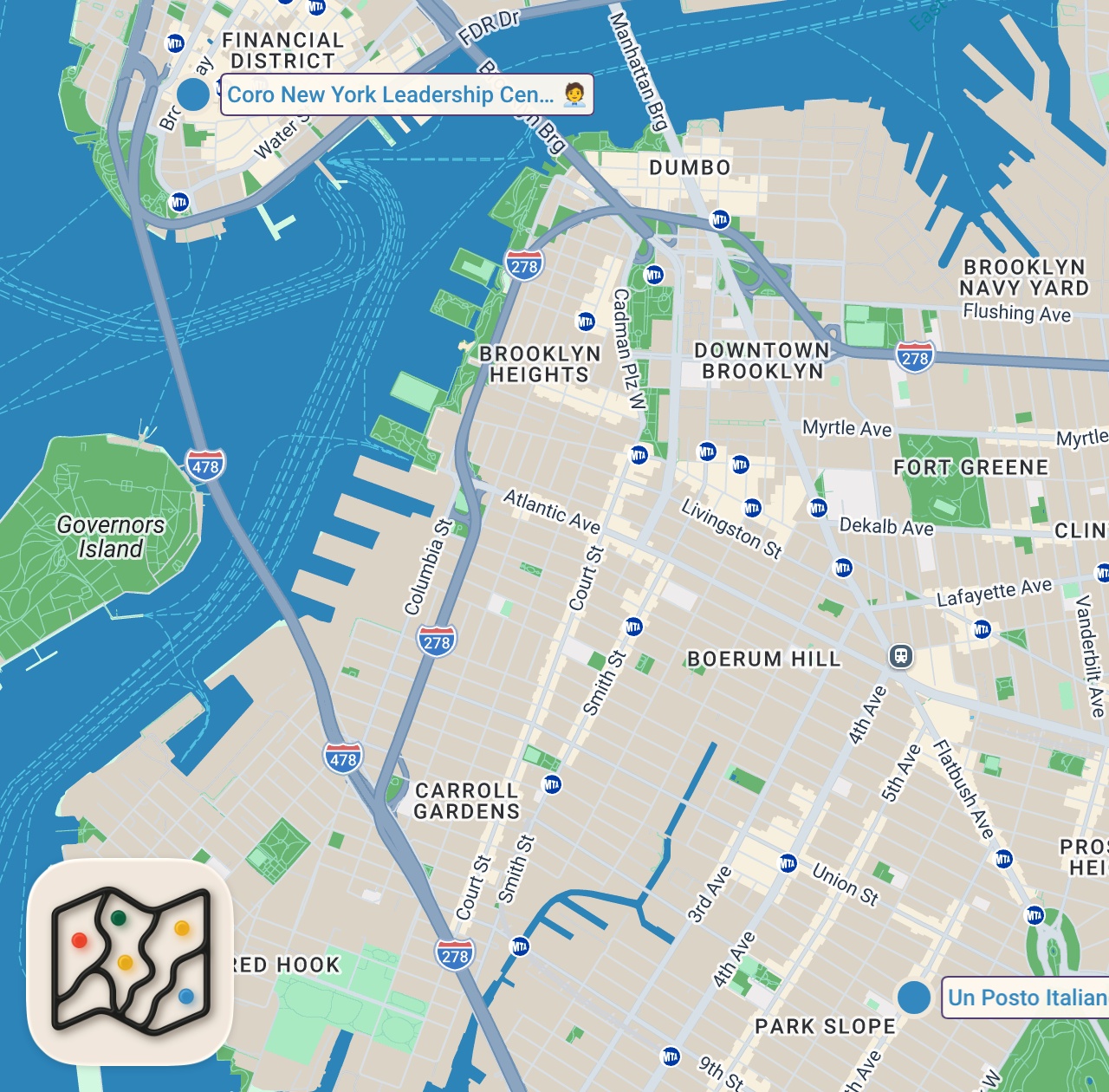 Map preview for NYC Newest 2 MICHELIN STAR Restaurant | AL CORO, NYC