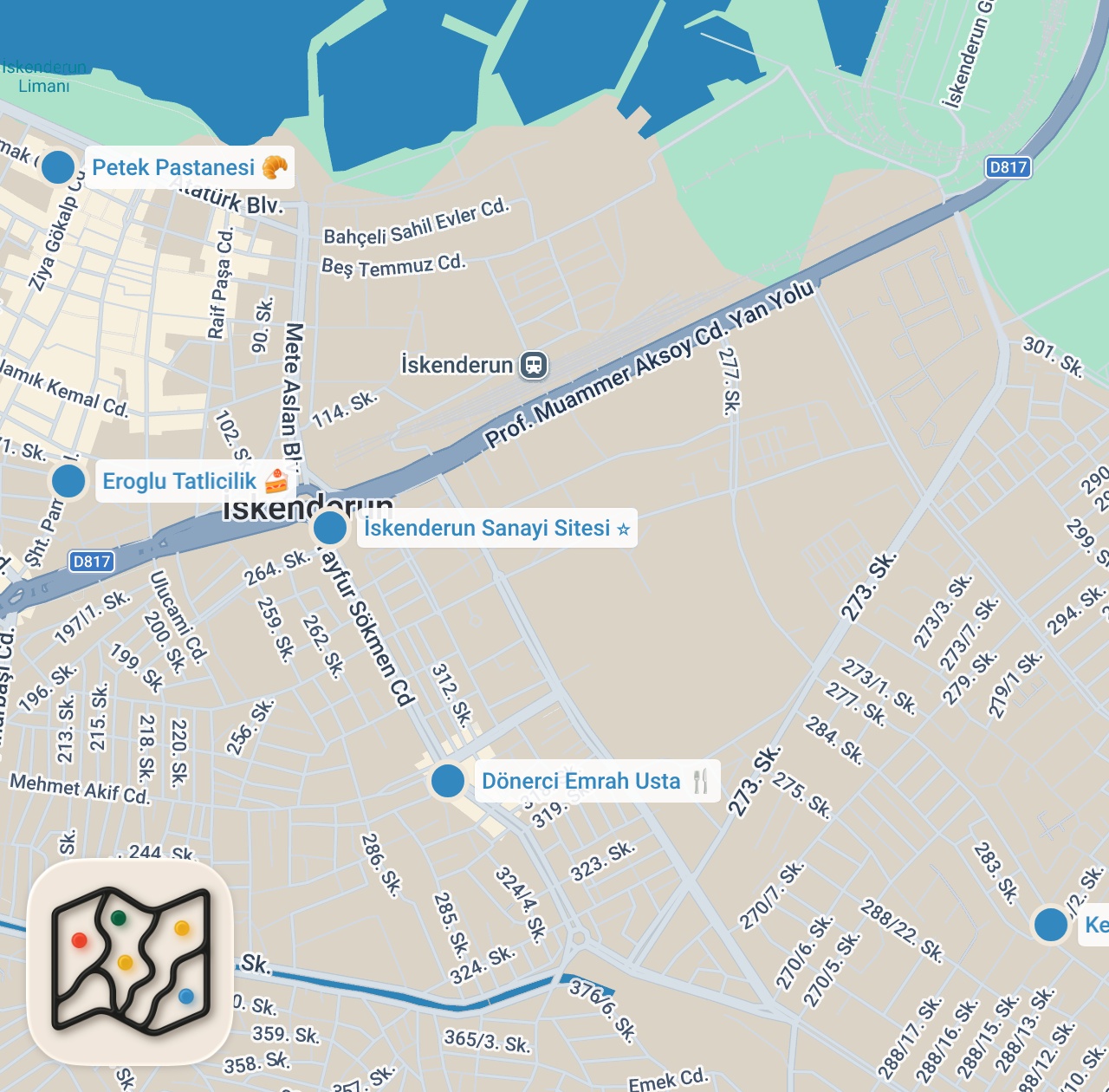 Map preview for HATAY SOKAK LEZZETLERİ @kartalgokberk