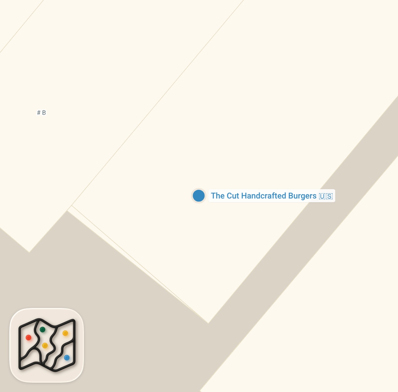 Map of 1 spots from Gourmet burgers and breakfast burritos in Irvine #shorts