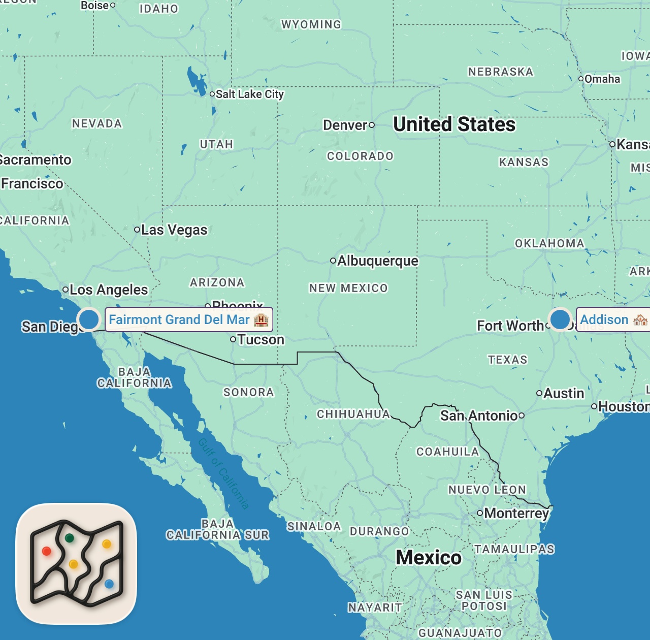 Map preview for 3 MICHELIN STAR | Addison, San Diego