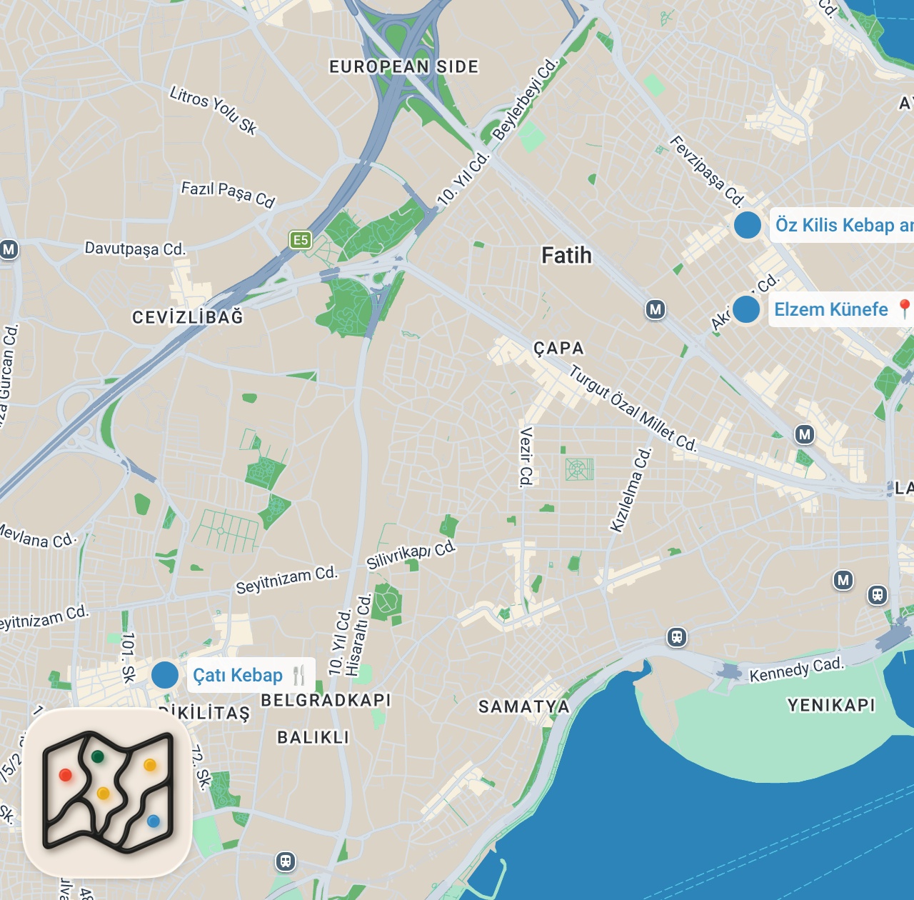 Map preview for Nokta Atışı Lezzetler (2. Bölüm): Kuzu kavurma, Gaziantep usulü lahmacun ve Cennet çamuru...