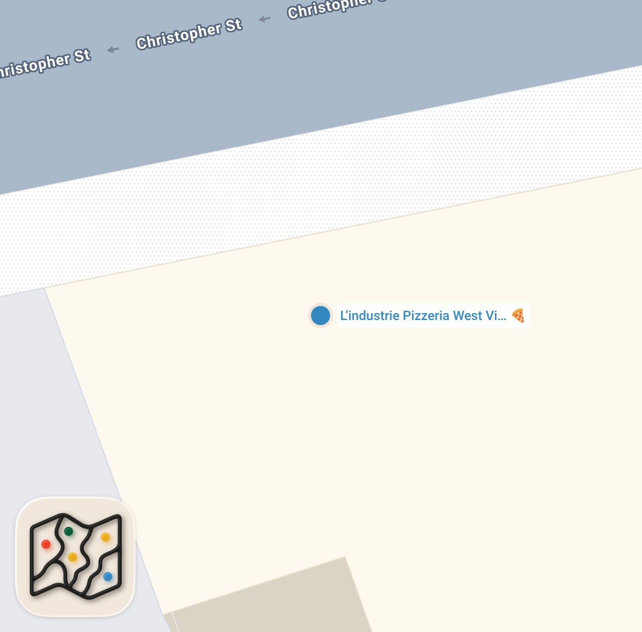 Map preview for Is this NYC's BEST PIZZA?📍 L’Industrie Pizzeria (West Village, Manhattan) #shorts #pizzanyc #newyork