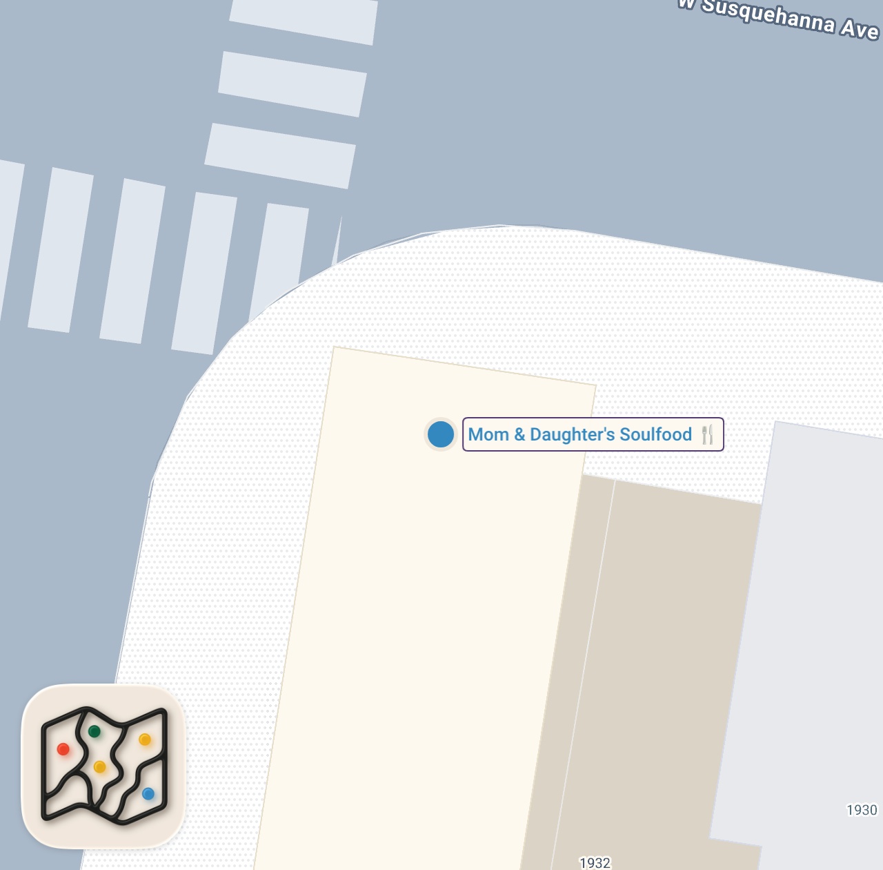 Map preview for Mom and Daughter's Soul food
