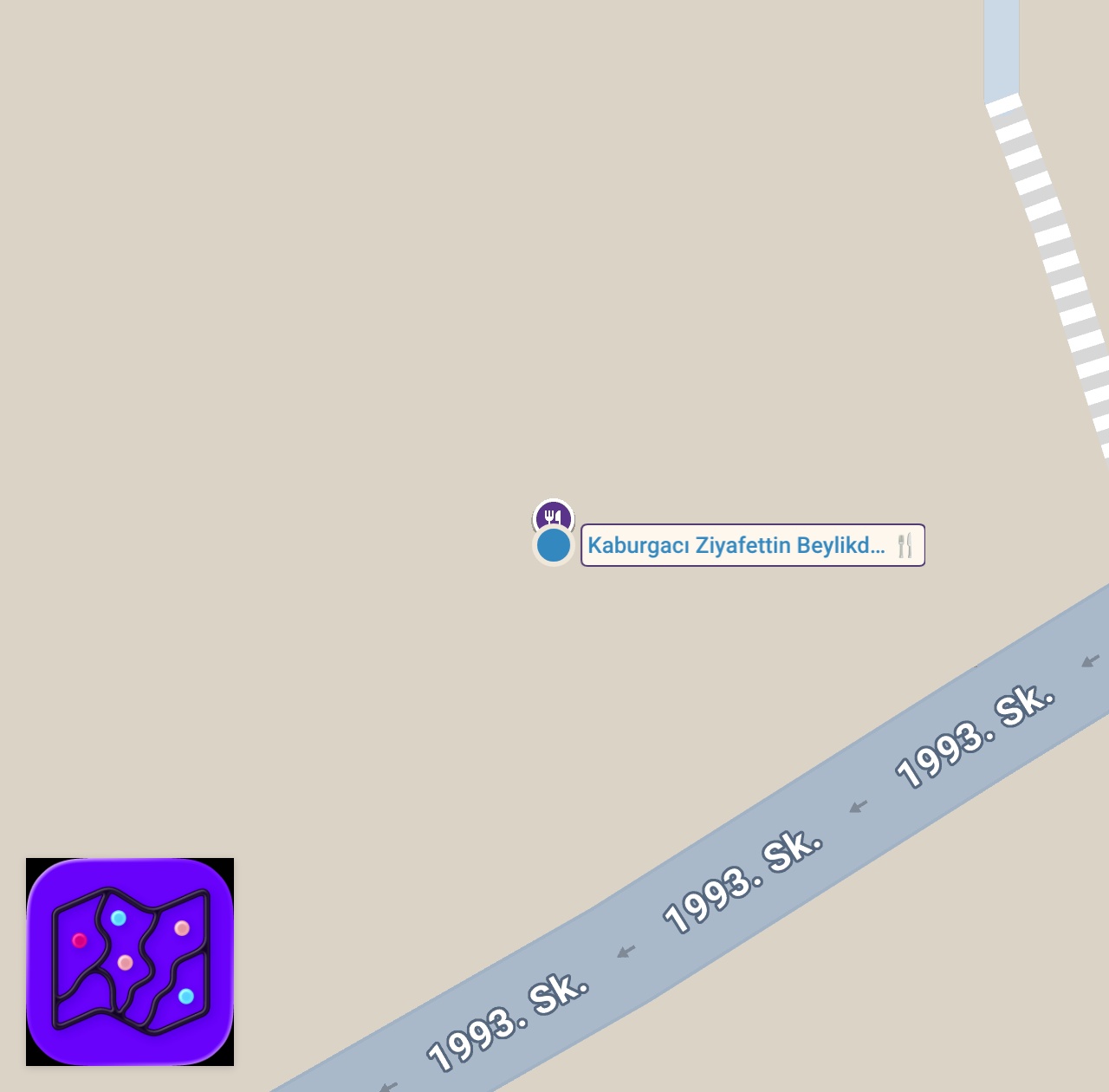 Map of 1 spots from Lezzeti kaburgadan gelen Adana Kebabı👌♨️#ayaküstülezzetler #short #shorts