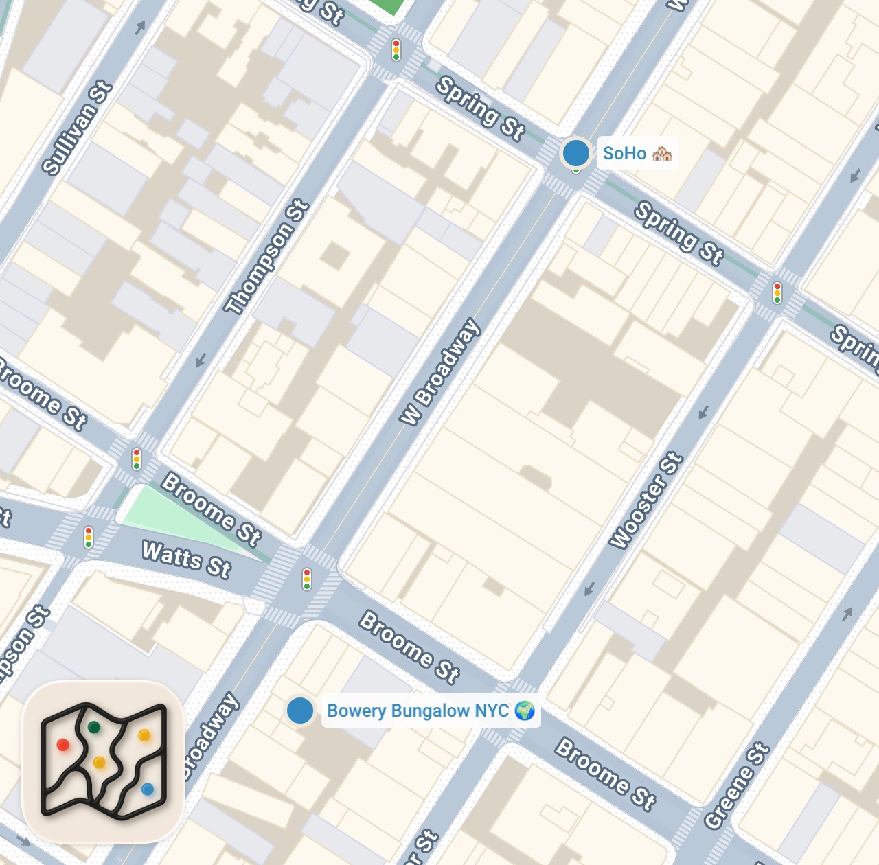 Map of 2 spots from NYC’s Most Unique Restaurant?
