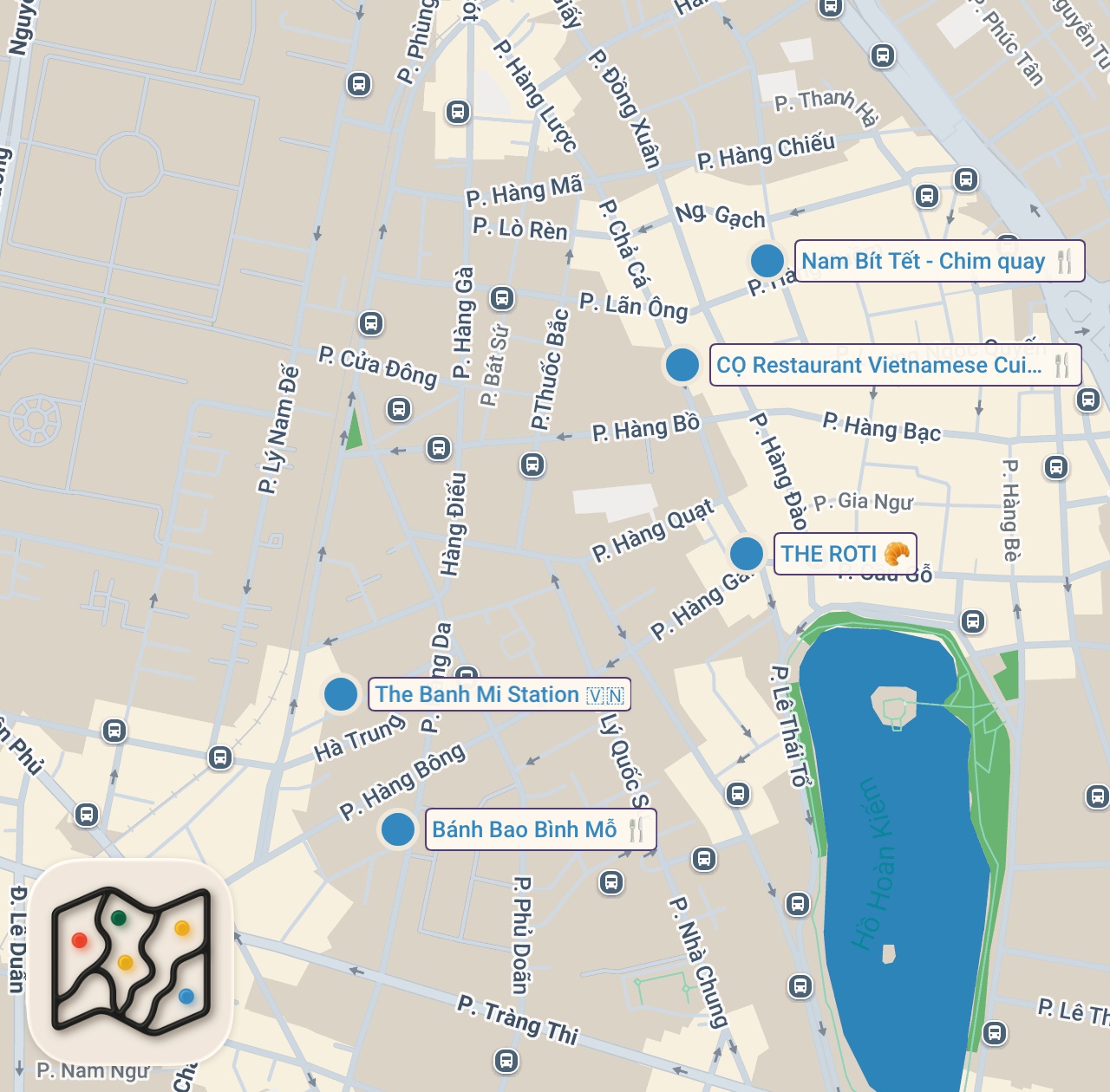 Map preview for 24H In HANOI - Eating Nonstop Vietnamese Street Food