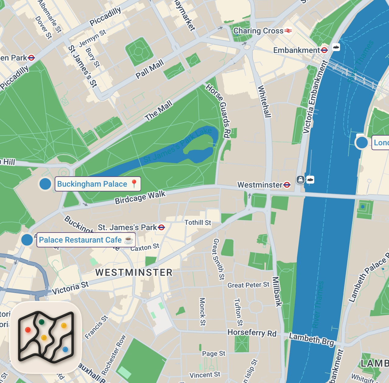 Map of 3 spots from I Revisited the Worst Restaurant