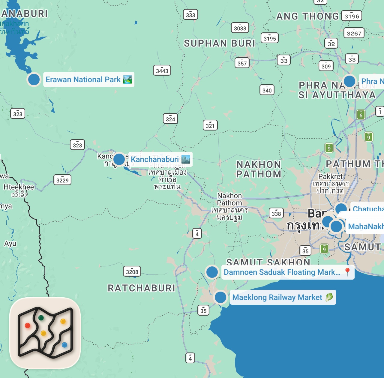 Map preview for BANGKOK, THAILAND | 10 BEST Things To Do In & Around Bangkok (+ Travel Tips!)