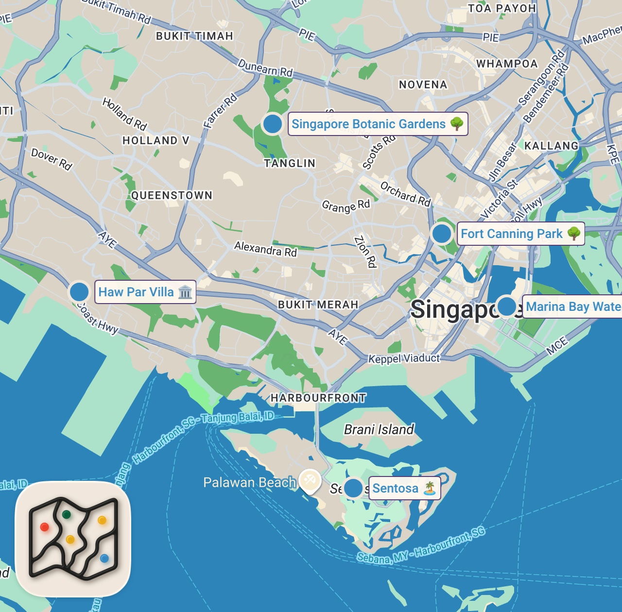 Map preview for TOP 10 things to do in SINGAPORE | Travel Guide 4K