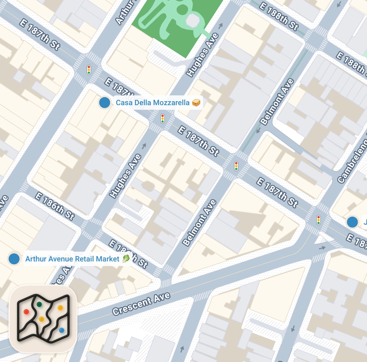 Map preview for The TOP 3 italian delis on Arthur Ave 🇮🇹 #italianfood #foodies #foodreview