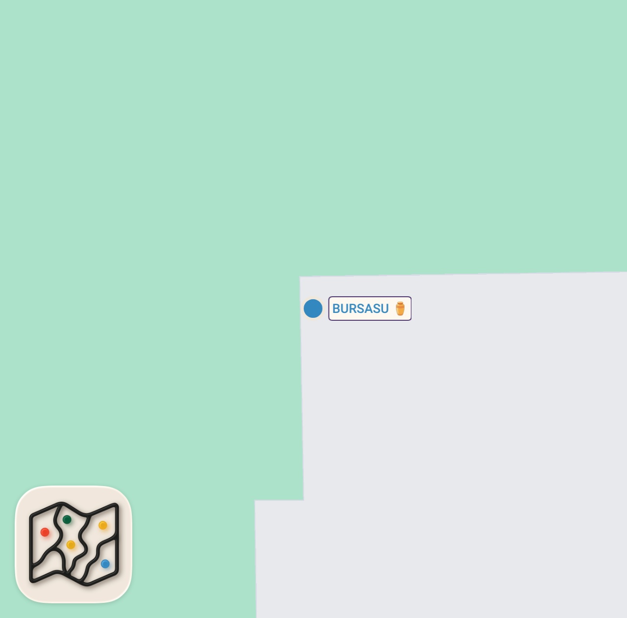 Map of 1 spots from SEVER MİSİN SÜT HELVASI? 😊 #shorts  #süthelvası #bursa