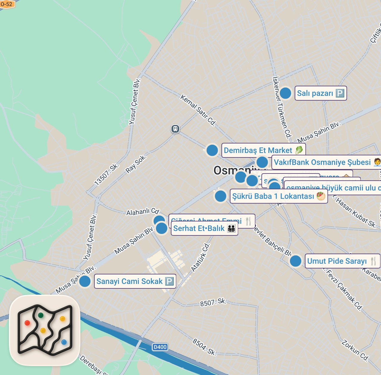Map preview for OSMANİYE’DE 1 GÜNDE NE YENİR!!! DÜNYALARI YEDİM!!!