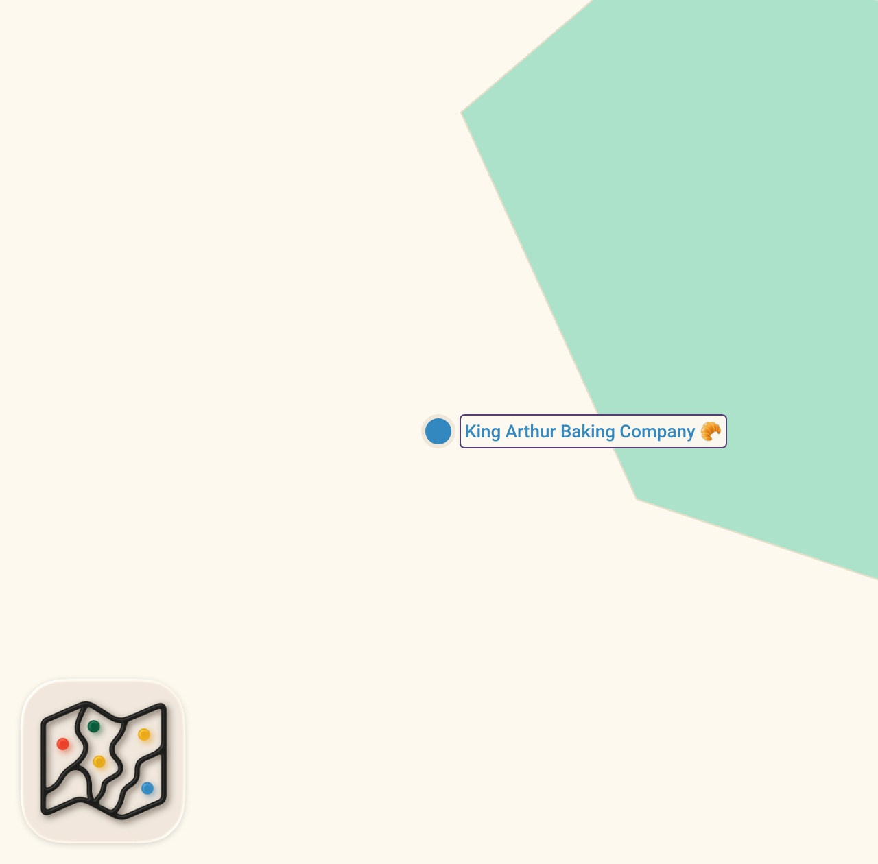 Map preview for How King Arthur Baking Produces 100 Million Pounds of Flour per Year — Dan Does