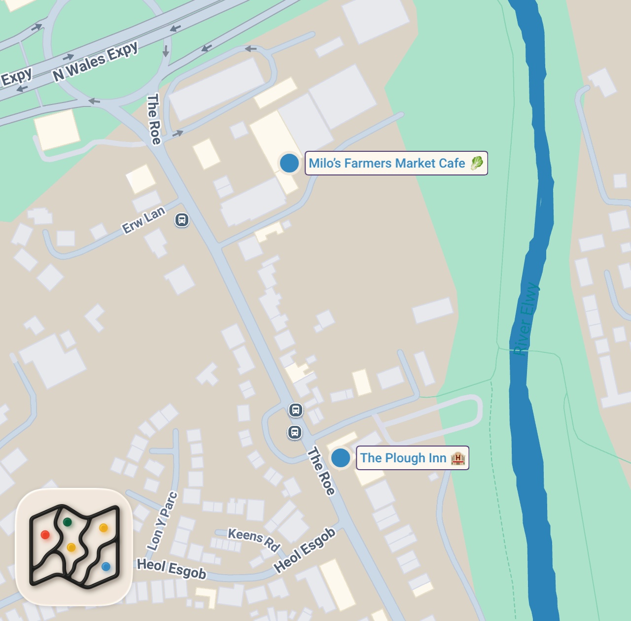Map of 2 spots from I Ate in the UK’s 2nd Smallest City and Didn’t Expect This