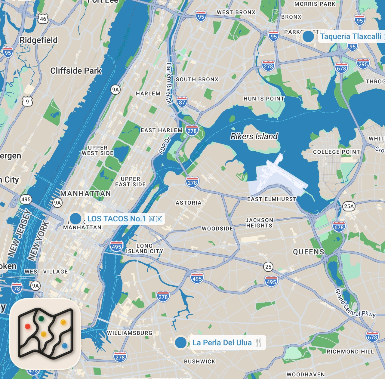 Map preview for 3 MUST-TRY BURRITOS IN THE COUNTRY?