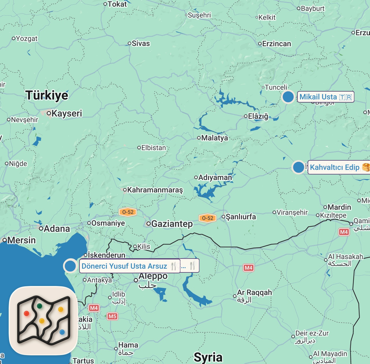 Map of 5 spots from 3 SAATTE 6000 TL SERİSİ!!!