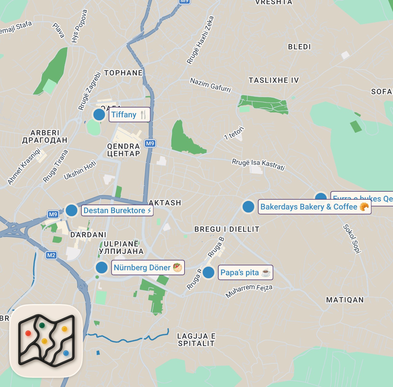 Map preview for KOSOVA’DA DÜNYALARI YEDİM!!!