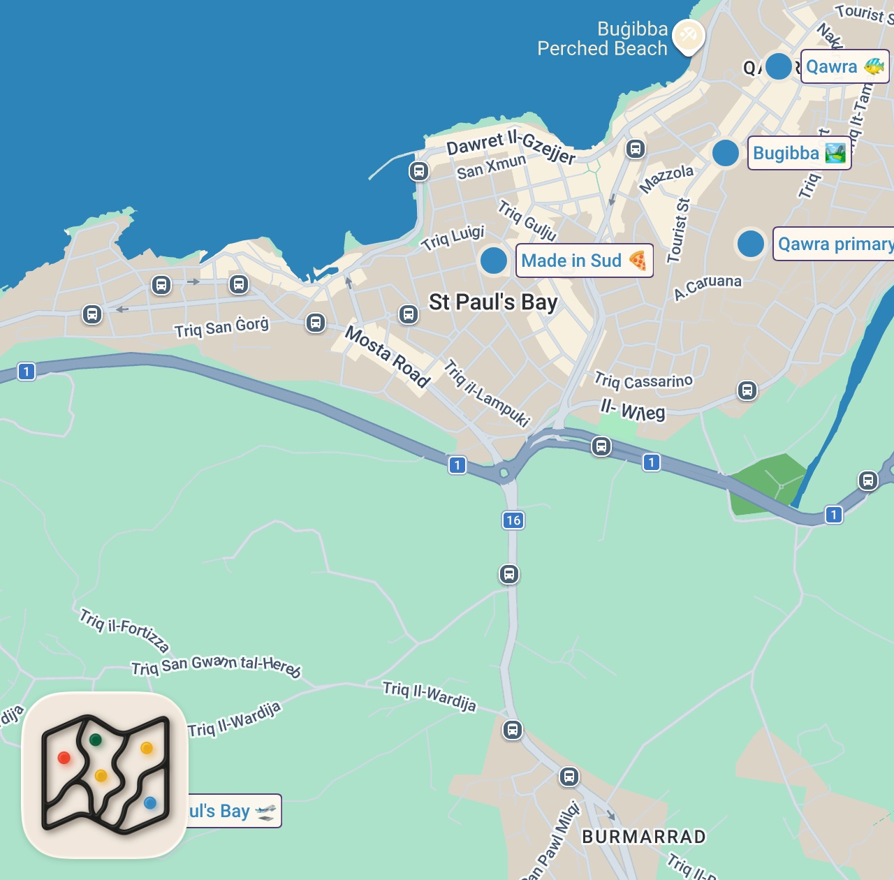 Map preview for AVOID MALTA IN 2023 - It's Not What You Think 🇲🇹