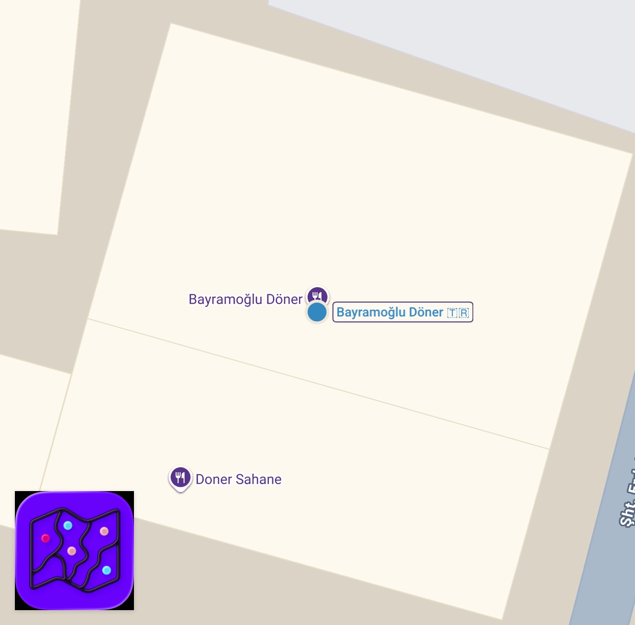 Map of 1 spots from Bir Günde 1.3 Ton Satan Efsane Dönerci! #ayaküstülezzetler #short #shorts