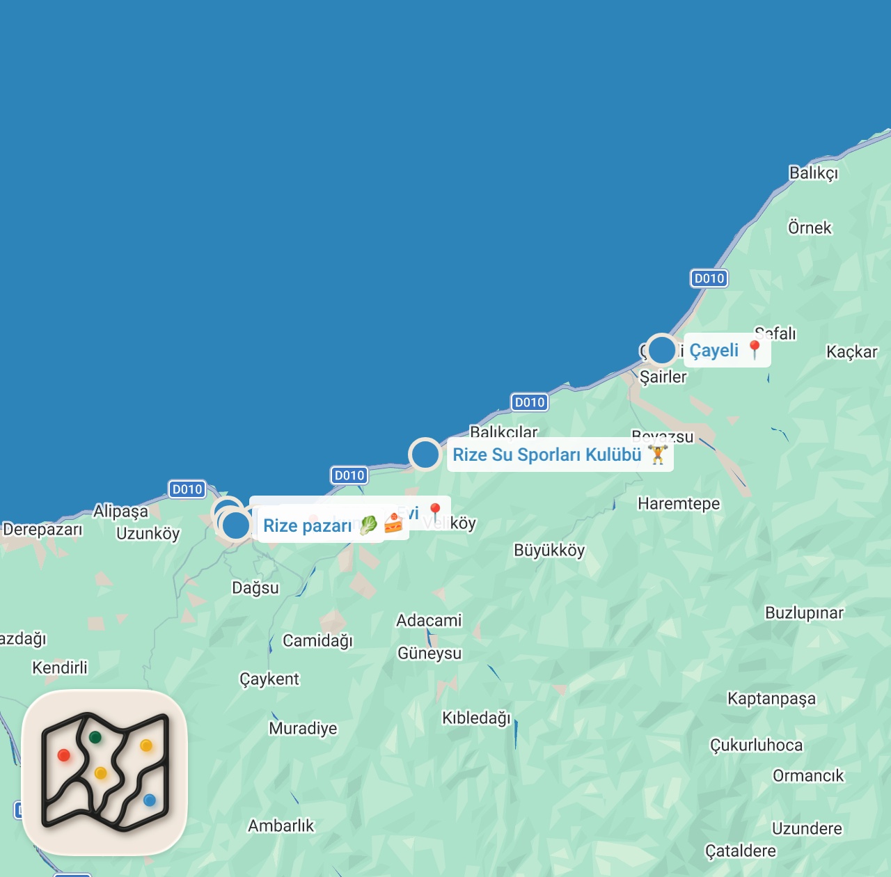 Map preview for Nedir Bu? - Rize’de Bir Günde Neler Yedim? - Rize Sokak Lezzetleri!