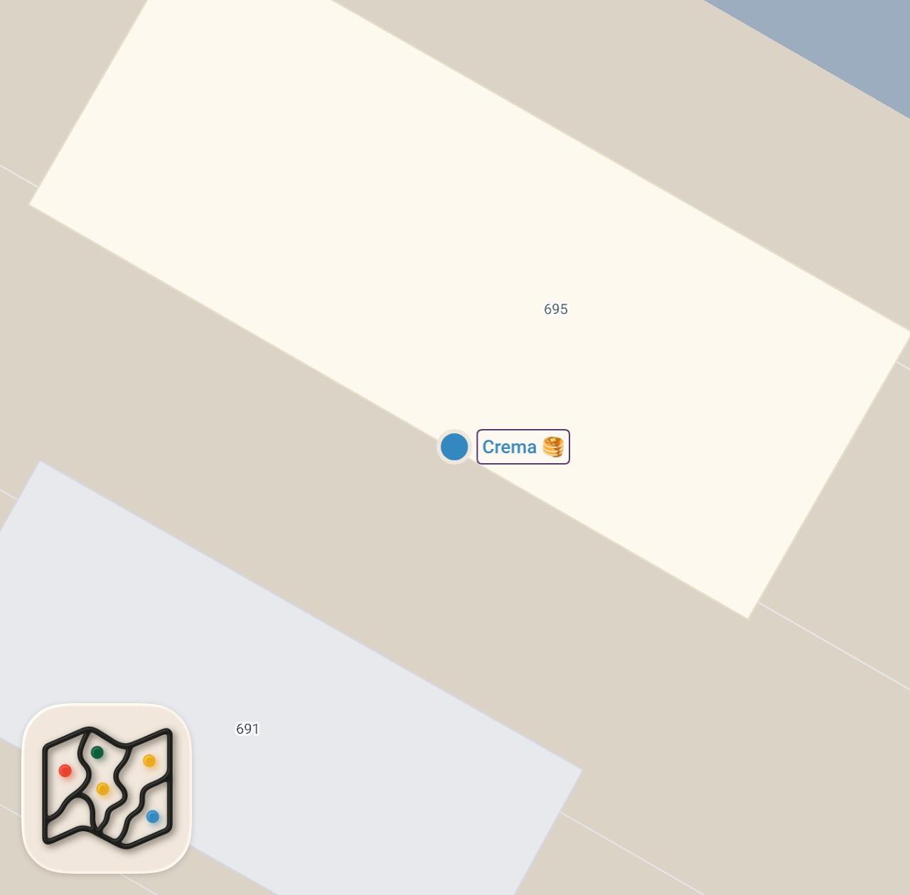 Map of 1 spots from Excellent burrito just across the bridge in New Jersey.