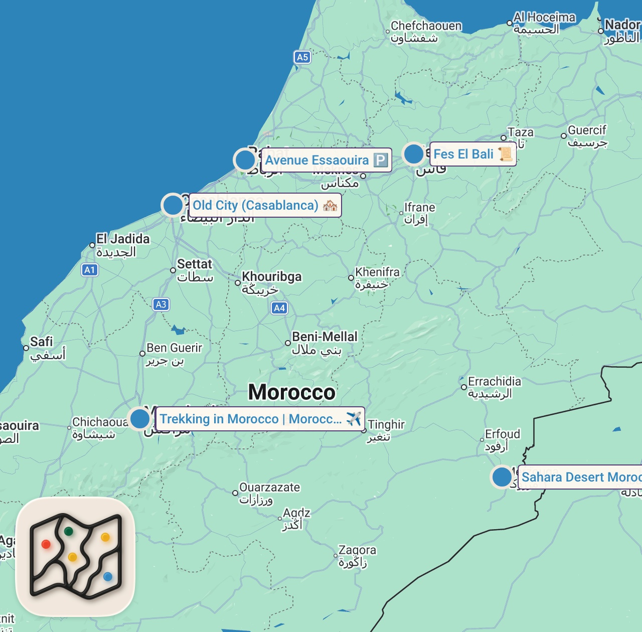 Map preview for Marrakesh Was Nothing I Could Have Ever Expected - The Most Visited North African City - Morocco 🇲🇦