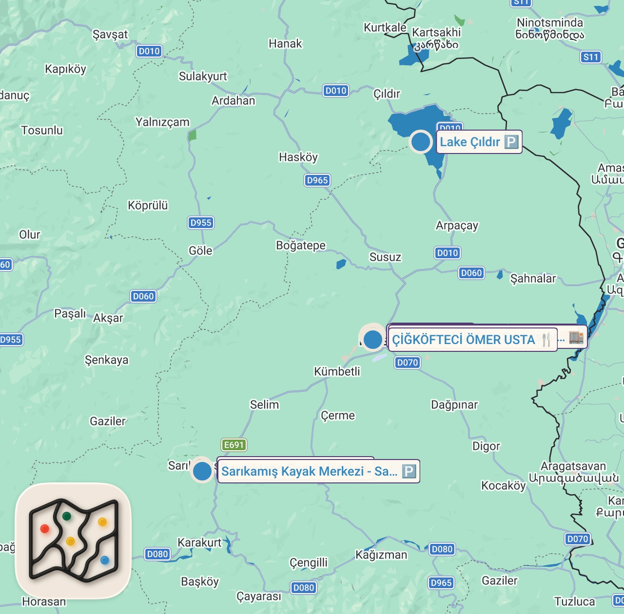 Map preview for KARS’TA BİR GÜNDE NE YENİR!!! @MeatyCheesy