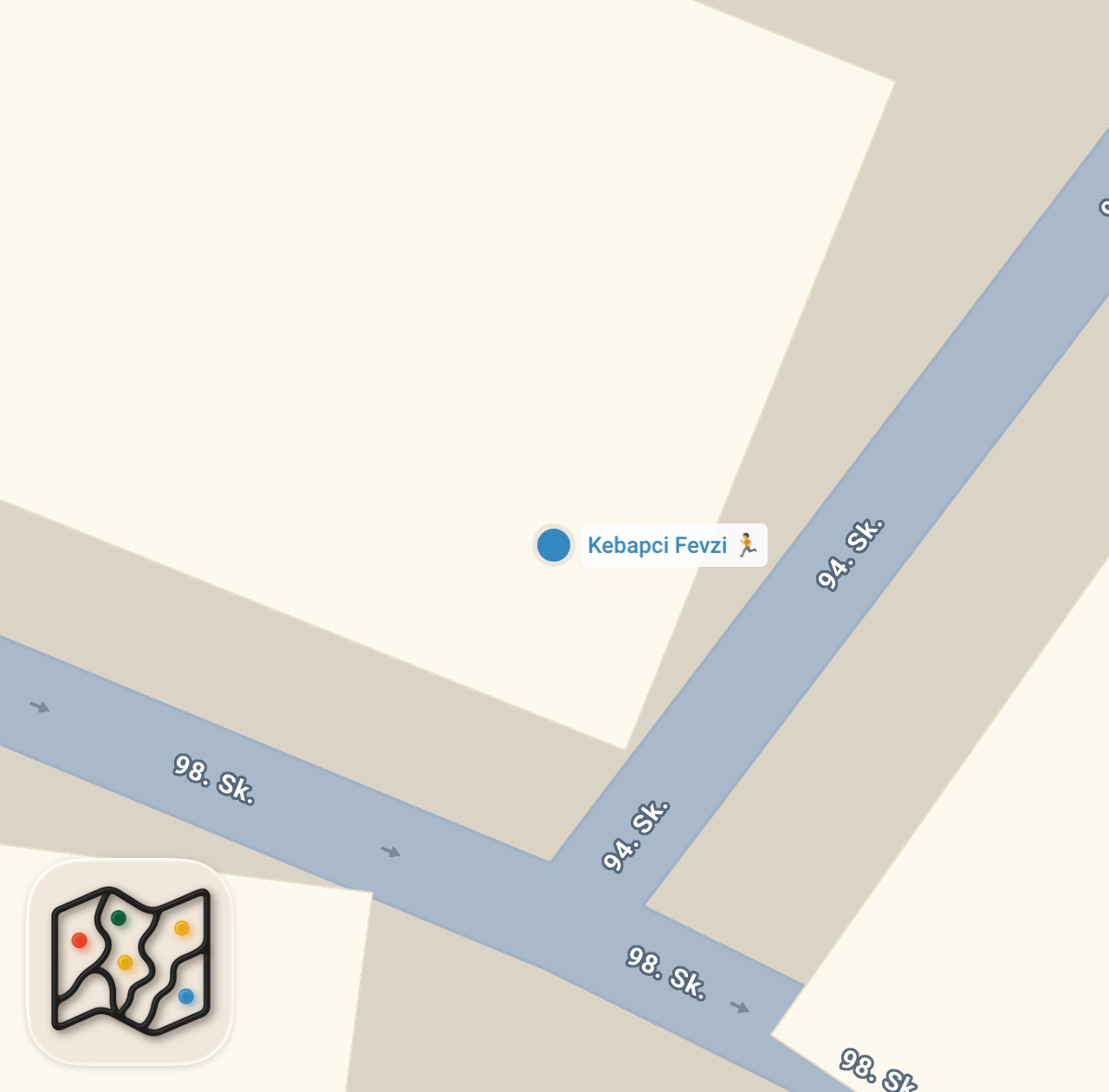 Map preview for Kaşarlı Adana kıyma kebap kebapçı Fevzi İskenderun Hatay