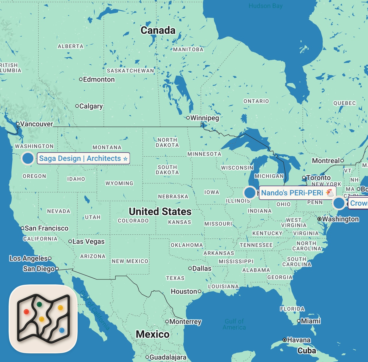 Map of 5 spots from She Won the Best Young Chef Award, Now NYC Is Obsessed With Her Oxtail — Mise En Place