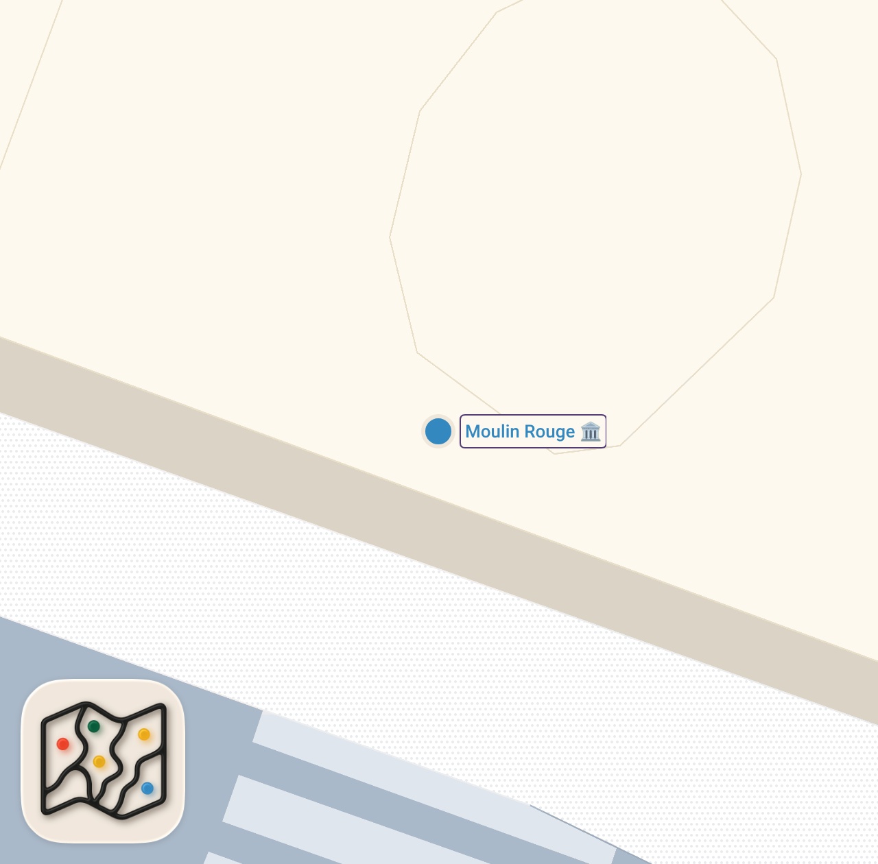 Map of 1 spots from A secret garden in Montmartre!