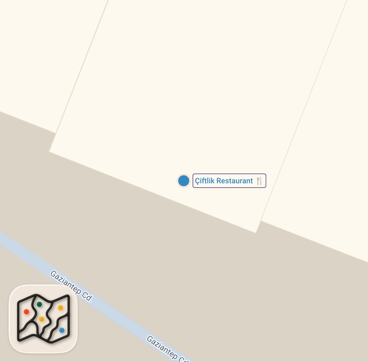 Map of 1 spots from Kekik restoran/Gaziantep Reklam