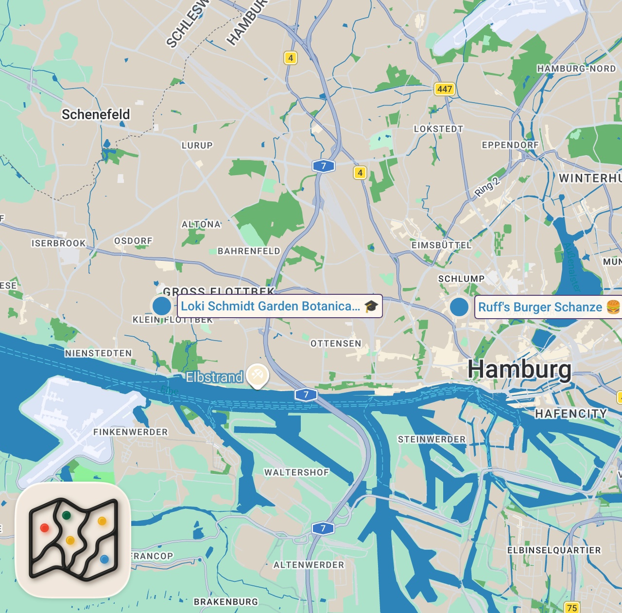 Map preview for HAMBURG’TA HAMBURGER YEDİM | ALMANYA VİDEOLARI