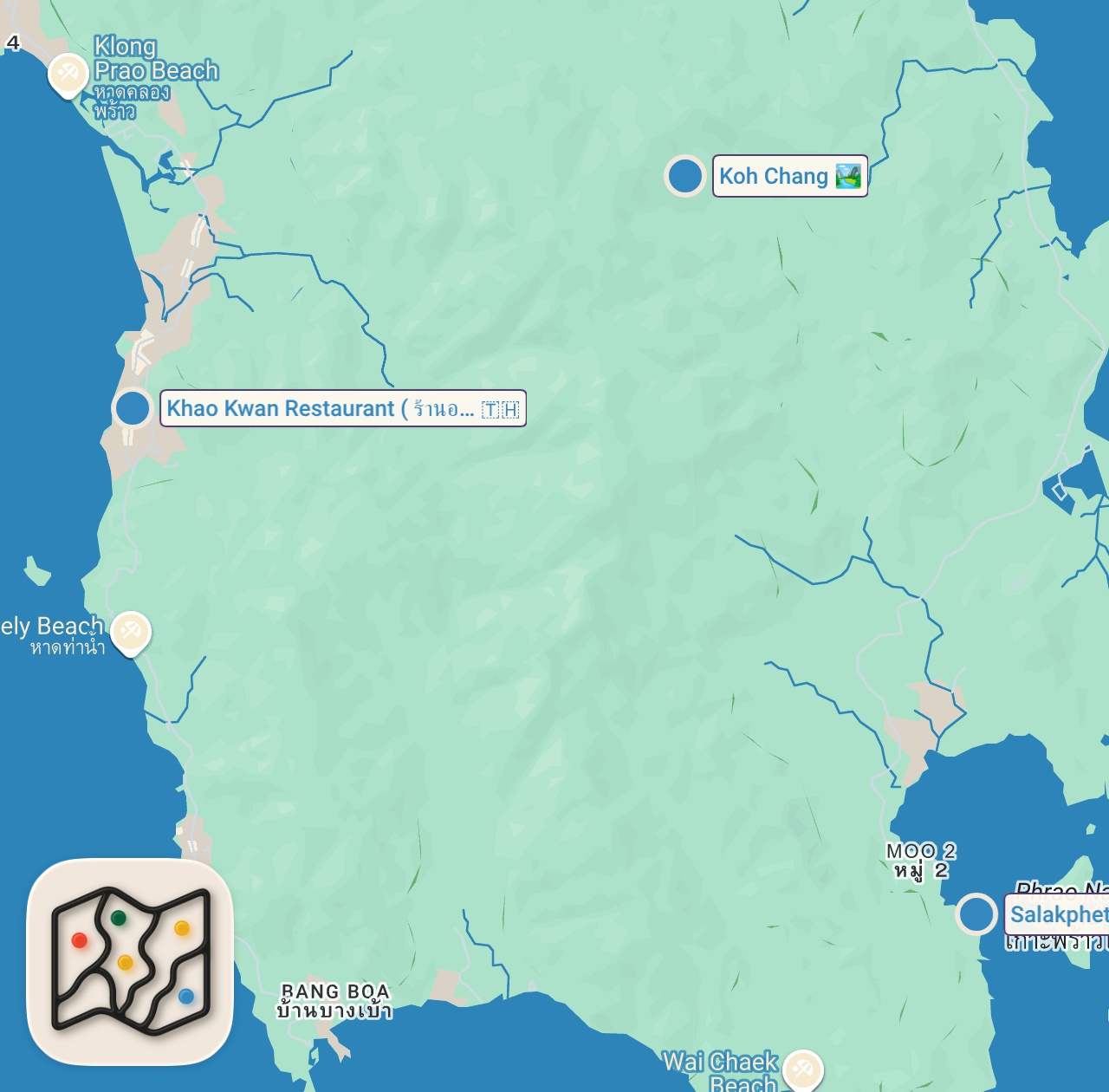 Map of 3 spots from Thailands Freshest Seafood!! 🐠 CORAL GROUPER Cooked in 3 Dishes - Island Thai Food!!