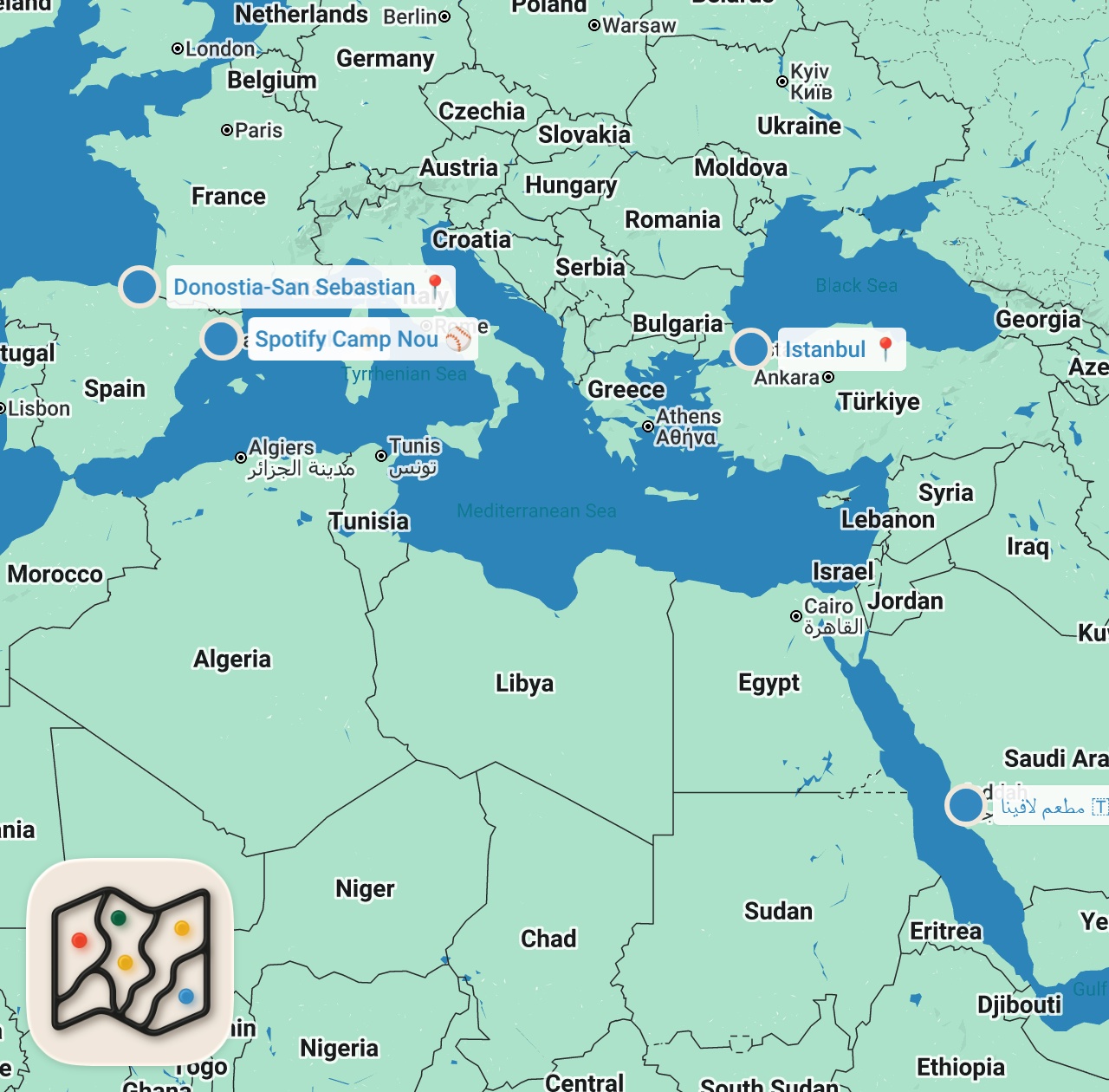 Map preview for حكاية أشهر كيكة في العالم 🌎